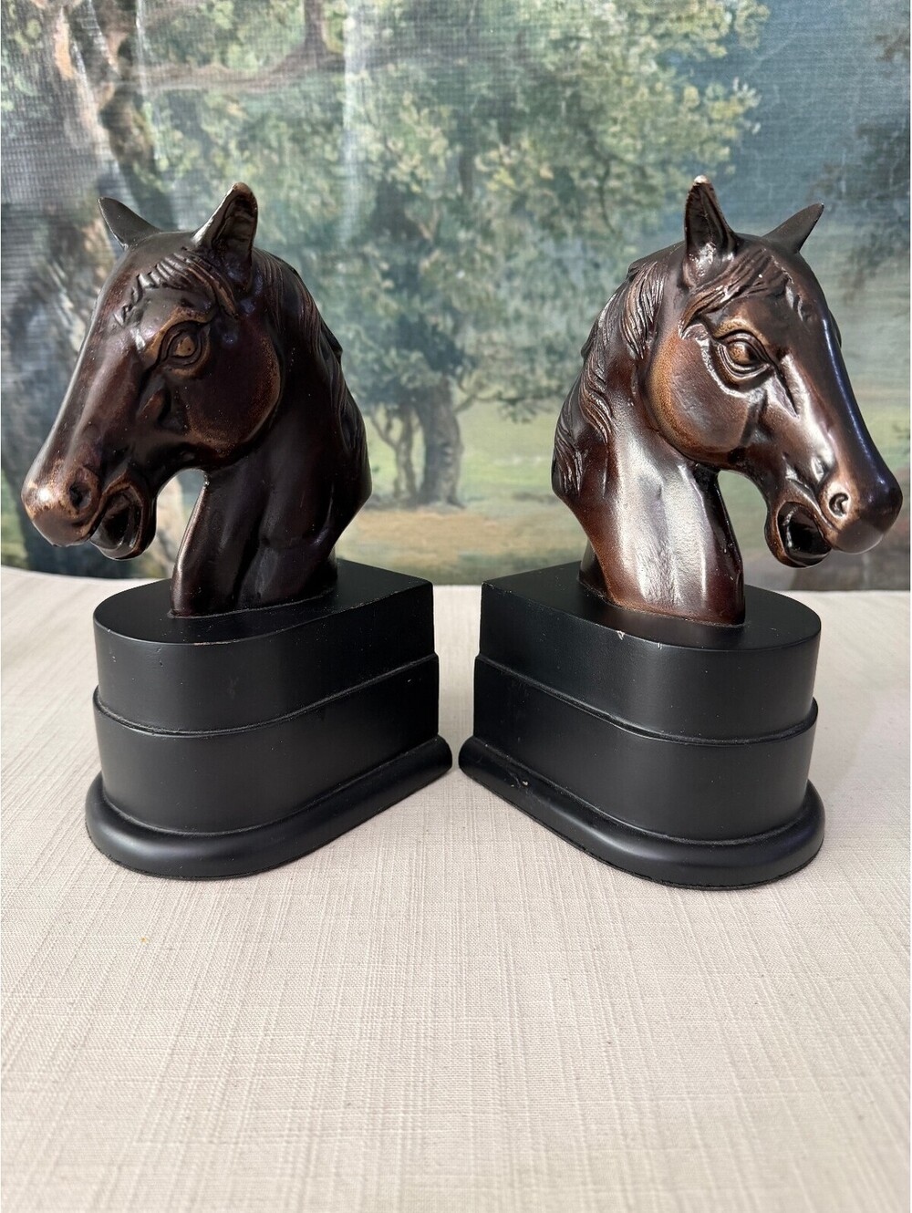 Pair of Horse Head Bookends